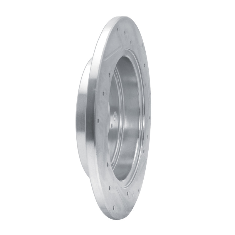 Lexus ES250 Brake Rotor (1) - Rear Right - R1 Concepts - Drilled & Slotted - Silver - `15-`25